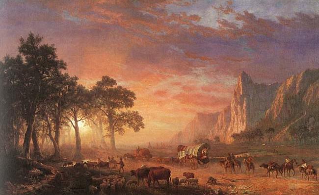 Albert Bierstadt Oregon Trail, China oil painting art